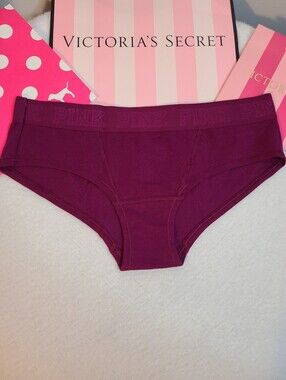 Y2K VS PINK Classic Logo Band Cotton Extra Low Rise Hipster Panty Size Lg